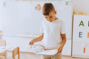 Boy reading 